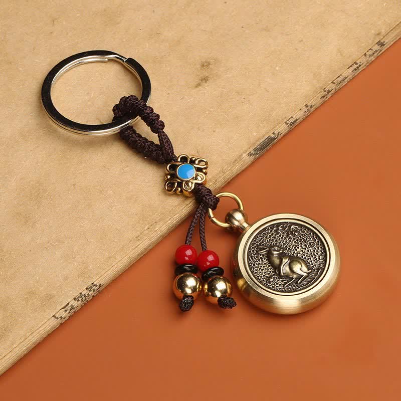 12 portachiavi zodiaco cinese benedizione ricchezza fortuna - Image 15
