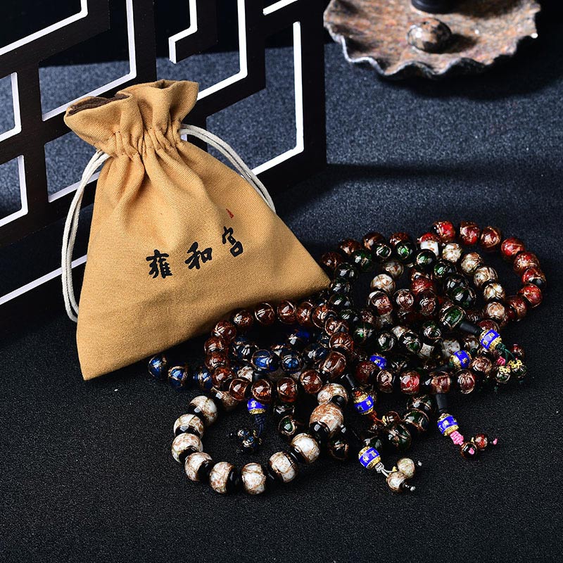 Braccialetto curativo in agata venata di drago tibetano - Image 5