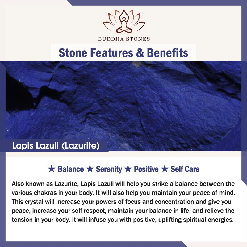 Braccialetto di protezione in pietra naturale di occhio di tigre, lazurite e lapislazzuli Buddha Stones - Image 8