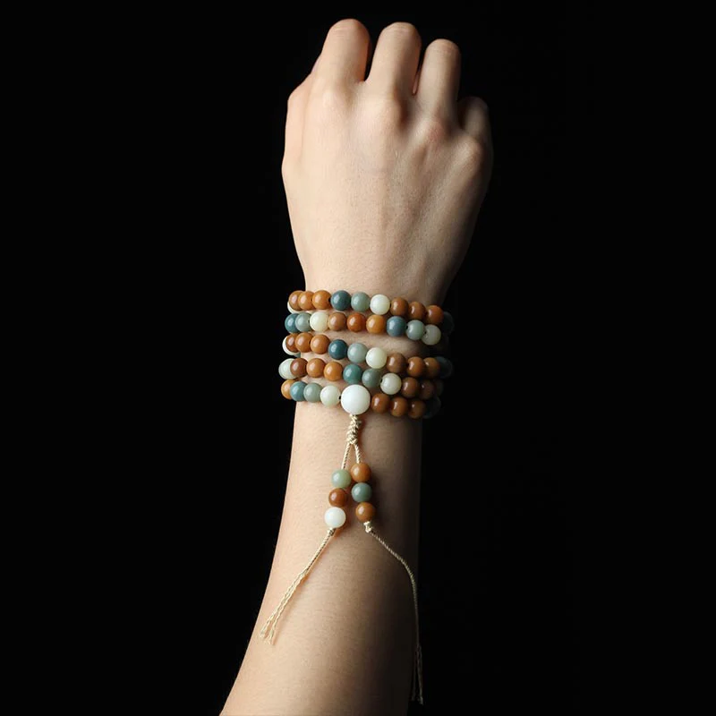 Braccialetto di saggezza di Mala Harmony Bodhi Seed Buddha Stones - Image 10