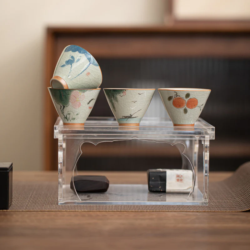 Buddha Stones Cachi Barca Koi Pesce Loto Tazza da tè in ceramica Kung Fu Tazza da tè 50ml - Image 18