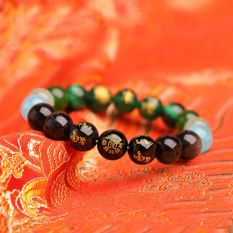 Buddha Stones Cinque Elementi Vari Agata Cristallo Agata Rossa del Sud Quarzo Fragola Pietra del Sole Citrino Braccialetto della Fortuna - Image 20