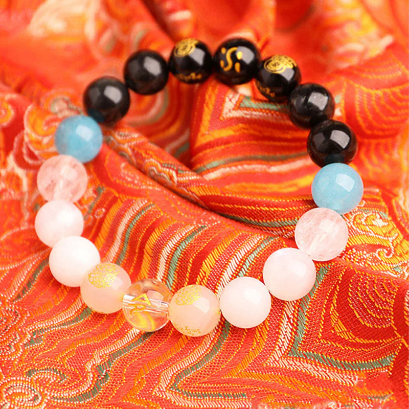 Buddha Stones Cinque Elementi Vari Agata Cristallo Agata Rossa del Sud Quarzo Fragola Pietra del Sole Citrino Braccialetto della Fortuna - Image 42