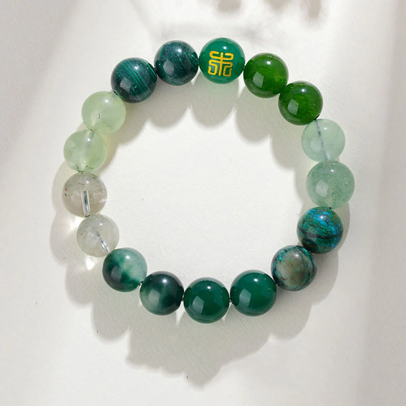 Buddha Stones Cinque Elementi Vari Agata Cristallo Quarzo Rutilato Occhio di Tigre Agata Gialla Citrino Braccialetto della Fortuna - Image 20