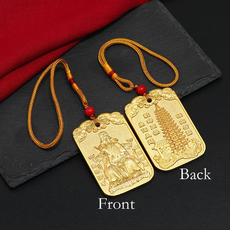 Buddha Stones Feng Shui Stella di buon auspicio Penna Wenchang Pagoda Pesce Koi Decorazione da appendere all'auto - Image 13