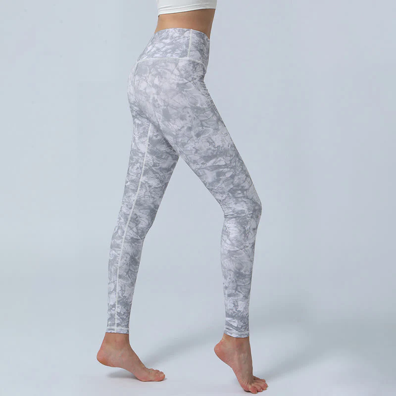 Buddha Stones Flowers Leaves Stampa Sport Fitness Yoga Leggings a vita alta Pantaloni da yoga da donna - Image 17