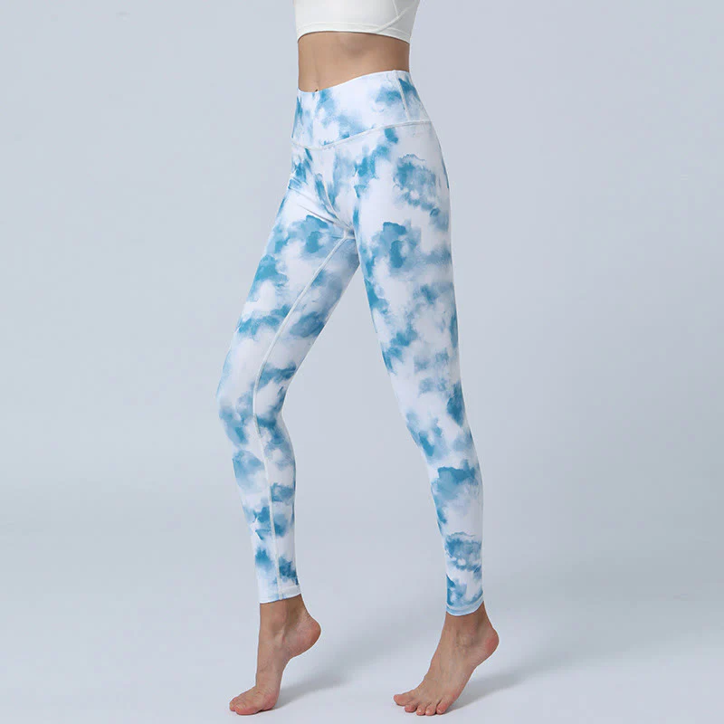Buddha Stones Flowers Leaves Stampa Sport Fitness Yoga Leggings a vita alta Pantaloni da yoga da donna - Image 21