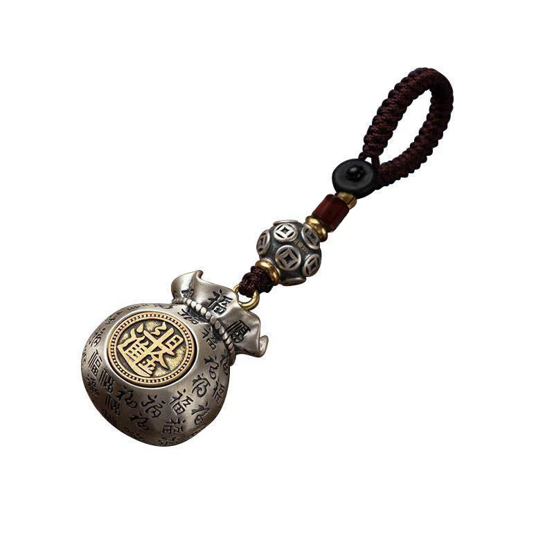 Buddha Stones Fu Character Money Bag Fare soldi ogni giorno Portachiavi fortuna - Image 10
