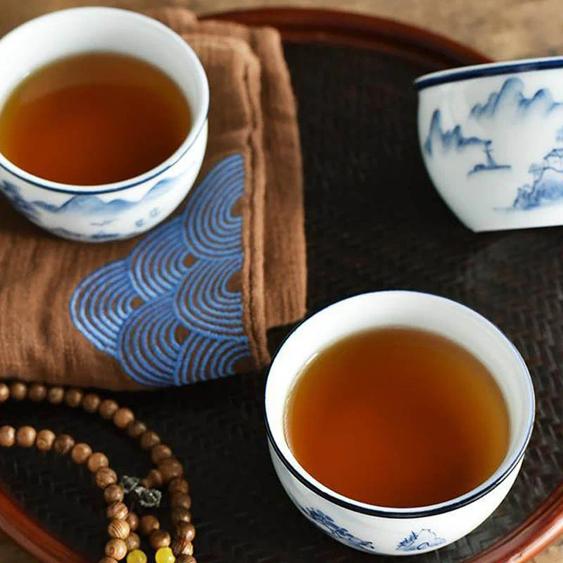 Buddha Stones Koi Pesce Fiore di Loto Foglia Montagne Albero Tazza da Tè in Ceramica Tazza da Tè Kung Fu 130ml - Image 17