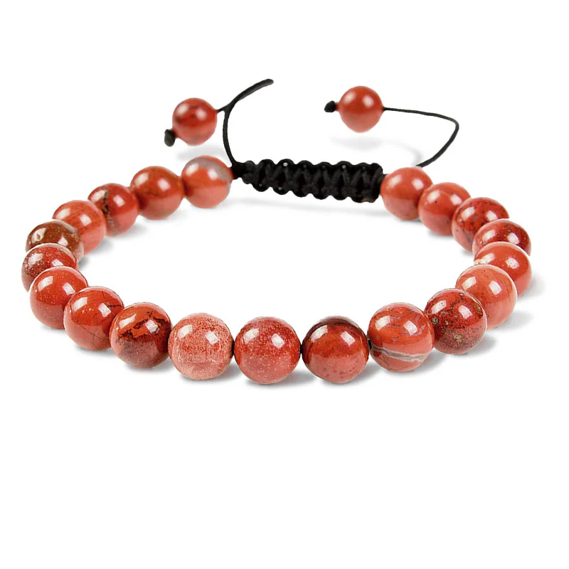 Buddha Stones Pietre di cristallo con potere curativo naturale Bracciale unisex regolabile in macramè - Image 16
