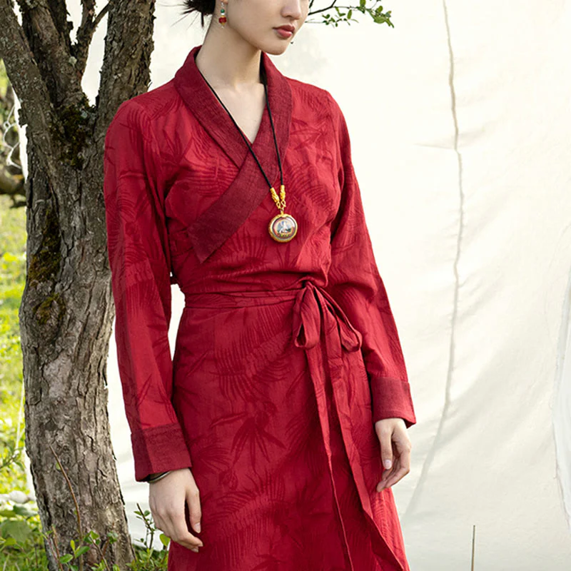 Buddha Stones Tibetan Dress Clothing Lhasa Abito lungo avvolgente Maxi abito Abbigliamento donna - Image 15