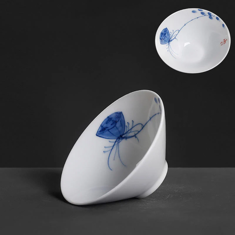 Buddha Stones Vintage Prugna Orchidea Bambù Crisantemo Loto Koi Pesce Tazza da Tè in Ceramica Kung Fu Tazze da Tè - Image 19