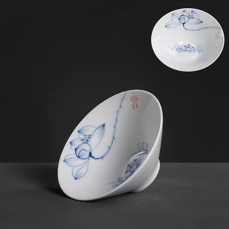 Buddha Stones Vintage Prugna Orchidea Bambù Crisantemo Loto Koi Pesce Tazza da Tè in Ceramica Kung Fu Tazze da Tè - Image 21