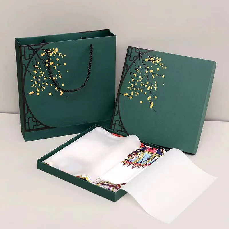 Foulard per capelli in seta 100% gelso Twilly, motivo floreale , Buddha Stones , affreschi di Dunhuang, montagne, tramonto - Image 29