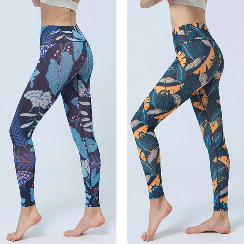 Leggings da yoga a vita alta con stampa Buddha Stones , per fitness e sport, da donna - Image 17