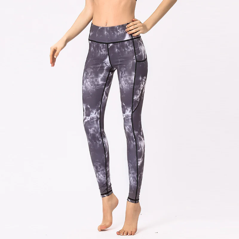 Pantaloni da yoga da donna con stampa colorata Buddha Stones Leggings sportivi da fitness - Image 10