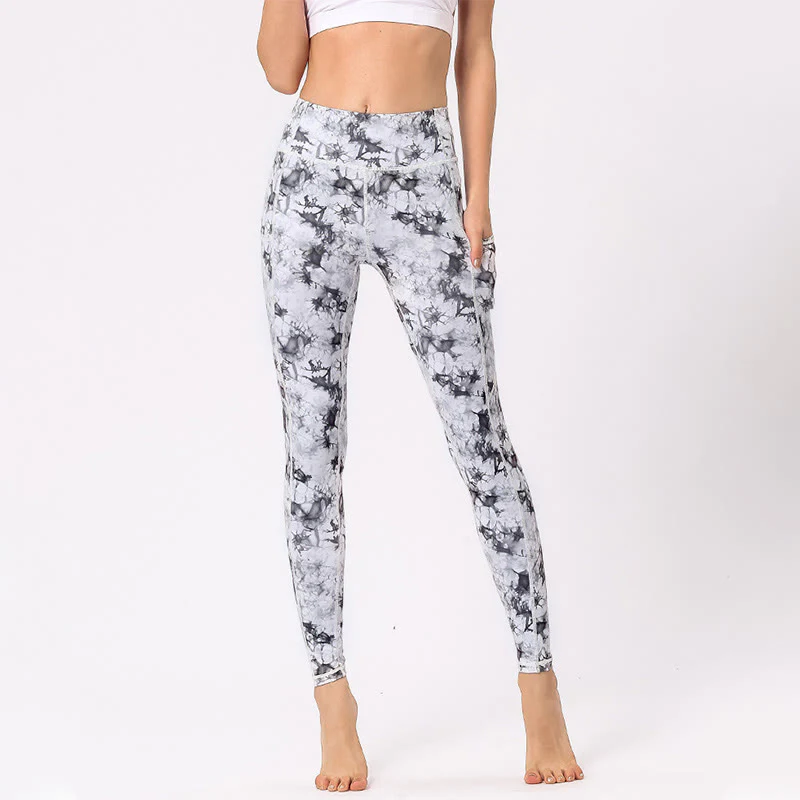 Pantaloni da yoga da donna con stampa colorata Buddha Stones Leggings sportivi da fitness - Image 13